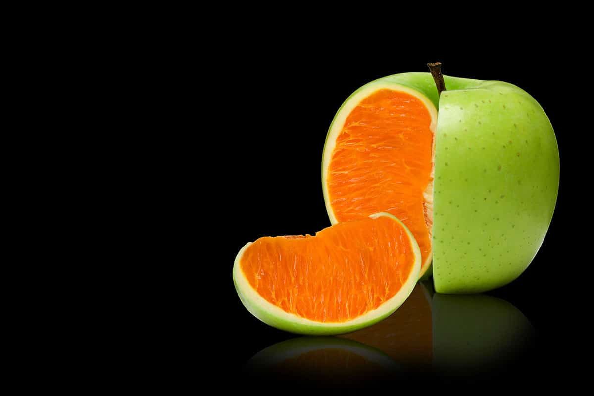 Appel en sinaasappel